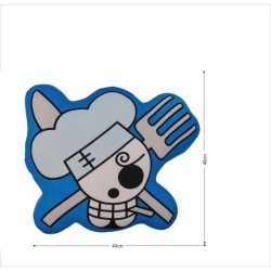 Coussin 3D - ONE PIECE - Skull Sanji - Microfibre - 40 cm