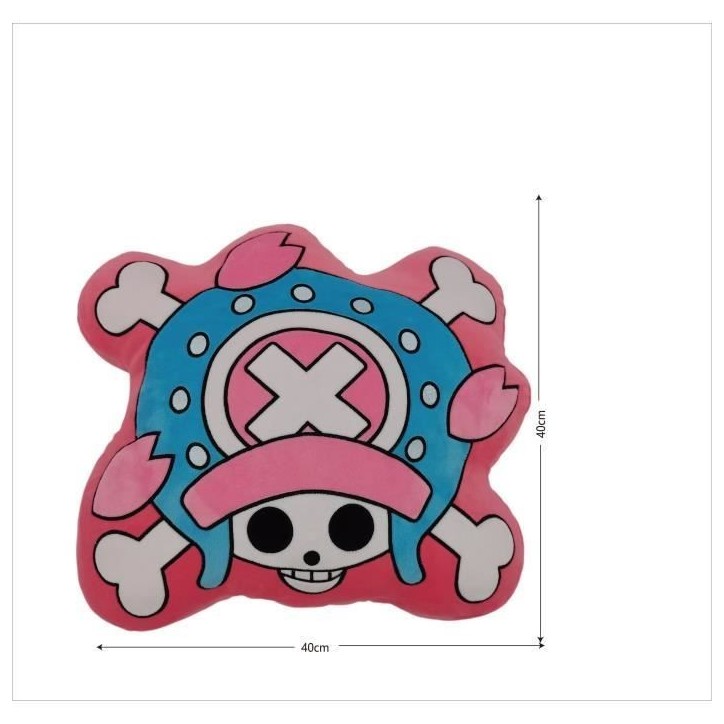 Coussin 3D - ONE PIECE - Logo Tony Chopper - Microfibre - 40 cm Coussin 3D - ONE PIECE - Logo Tony Chopper - Microfibre - 40 cm