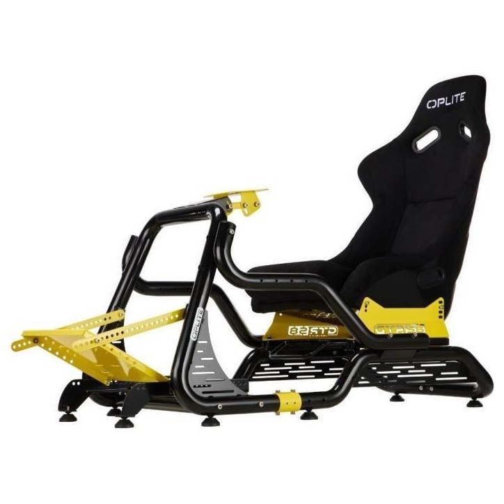Cockpit de simulation racing - OPLITE - GTR S8 Elite Force - Jaune Cockpit de simulation racing - OPLITE - GTR S8 Elite Force - Jaune