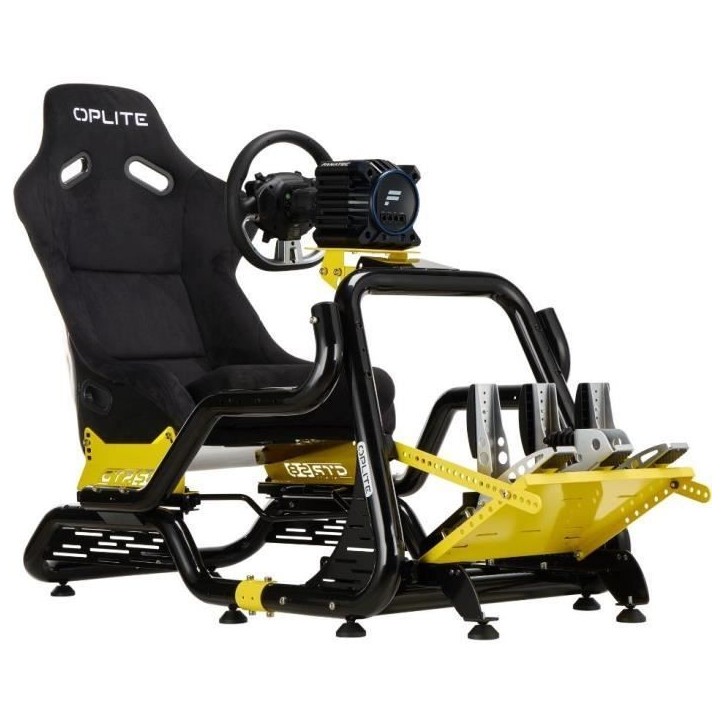 Cockpit de simulation racing - OPLITE - GTR S8 Elite Force - Jaune Cockpit de simulation racing - OPLITE - GTR S8 Elite Force - Jaune