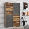 Armoire 2 portes coulissantes multifonction - Panneaux de particules -