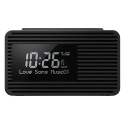 Radio réveil - PANASONIC - RC-D8EG-K - DAB+ - Snooze - Noir