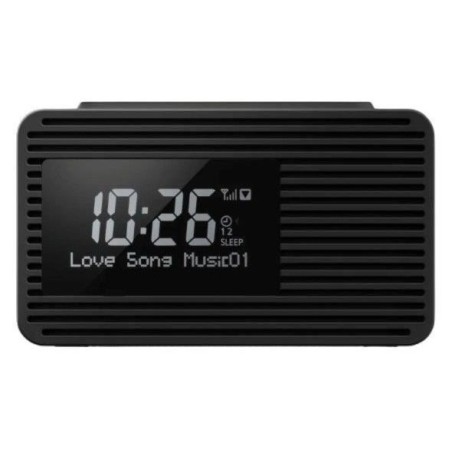 Radio réveil - PANASONIC - RC-D8EG-K - DAB+ - Snooze - Noir