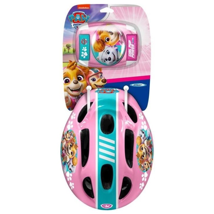 Protections roller - PAT'PATROUILLE - Casque / Coudieres / Genouilleres - Rose