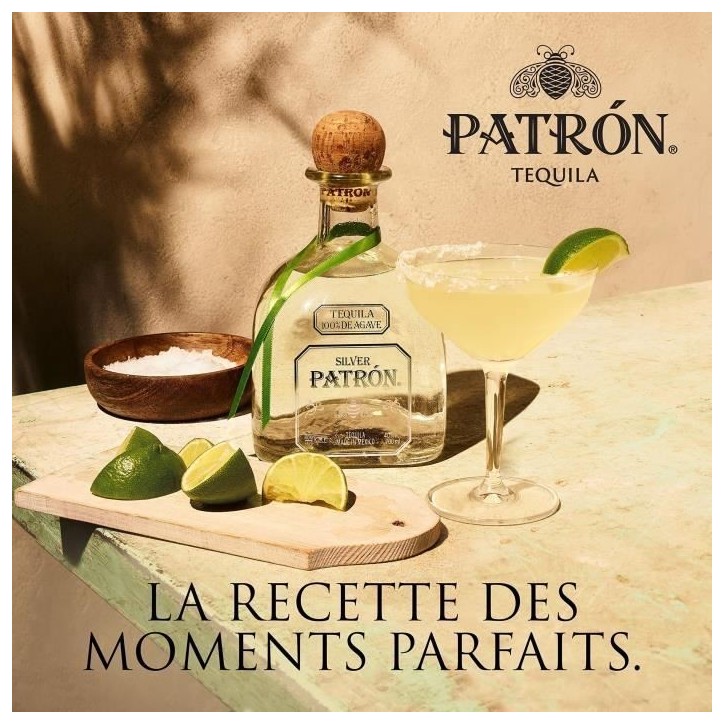 Tequila Patrón Silver Premium 70 cl - 40° Tequila Patrón Silver Premium 70 cl - 40°