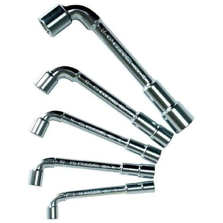 Coffret de 5 Clés a Pipe profils 12 pans x 6 pans FACOM - 76.J5PB - 1 Côté pour reprise diminuée + 1 Côté puissance et ré