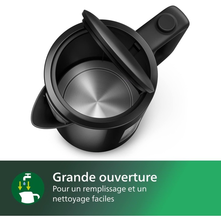 Bouilloire électrique - PHILIPS - HD9318/20 - 1,7 L - Noir Bouilloire électrique - PHILIPS - HD9318/20 - 1,7 L - Noir