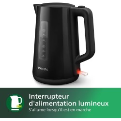 Bouilloire électrique - PHILIPS - HD9318/20 - 1,7 L - Noir