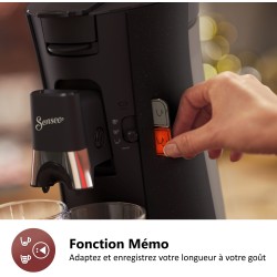 Cafetiere a dosette - PHILIPS - Senseo - CSA240 - Select noir
