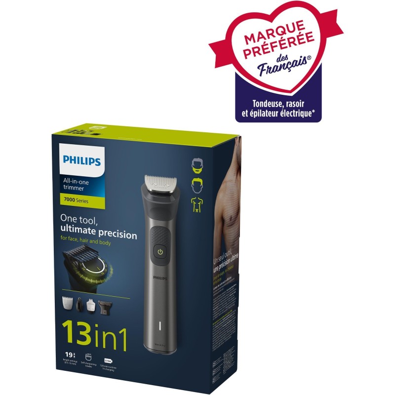 Tondeuse multi-usages - PHILIPS - MG7920/15 Série 7000 - 5 W - 60 min