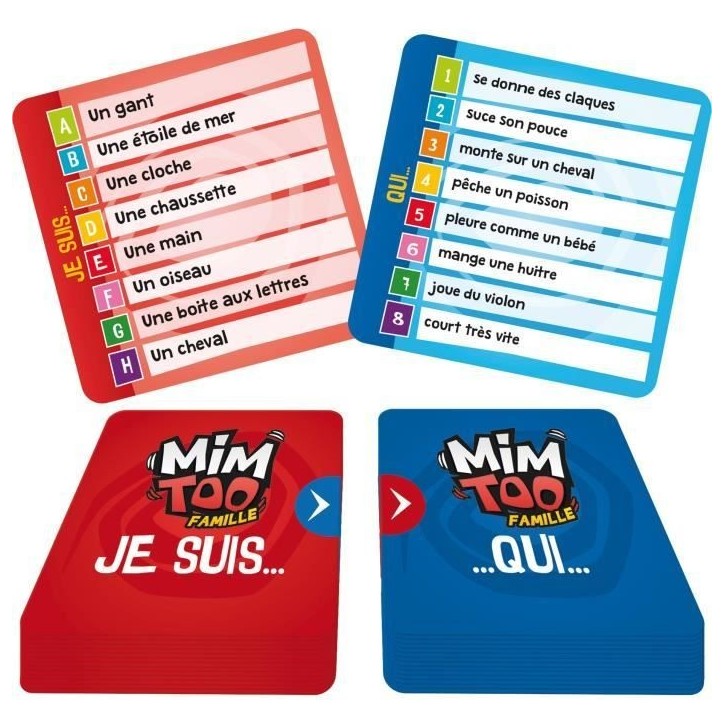 Mimtoo : Famille|Asmodee - Jeu de cartes et d'imagination - a partir de 6 ans Mimtoo : Famille|Asmodee - Jeu de cartes et d'imagination - a partir de 6 ans