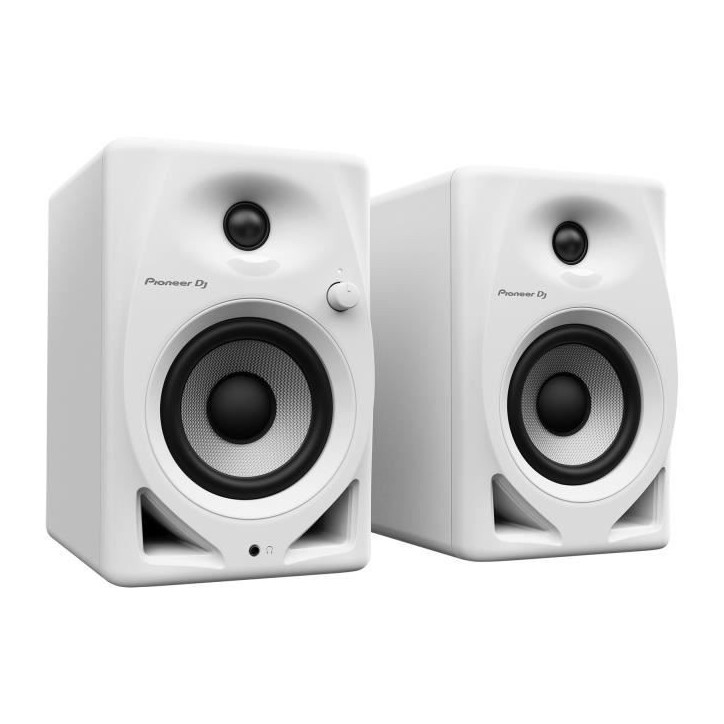 Enceintes de monitoring - PIONEER DJ - DM-40D - Bass Reflex - 2x19W - Blanc Enceintes de monitoring - PIONEER DJ - DM-40D - Bass Reflex - 2x19W - Blanc