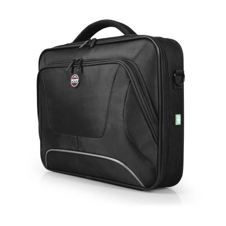 Sacoche PC - PORT DESIGNS - Pour ordinateur portable COURCHEVEL Clamshell - 15.6 pouces - Noir