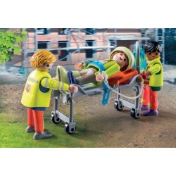 PLAYMOBIL 71202 Ambulance avec effets lumineux et sonore, City Action