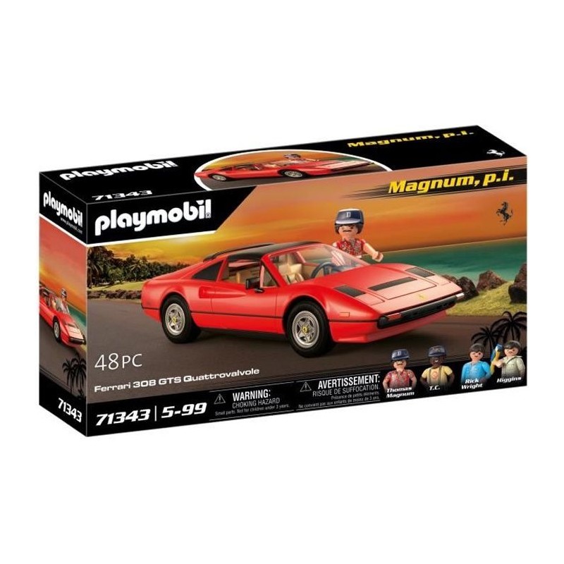 PLAYMOBIL 71343 Magnum Ferrari 308GT, Classic cars, Adulte, Voiture de