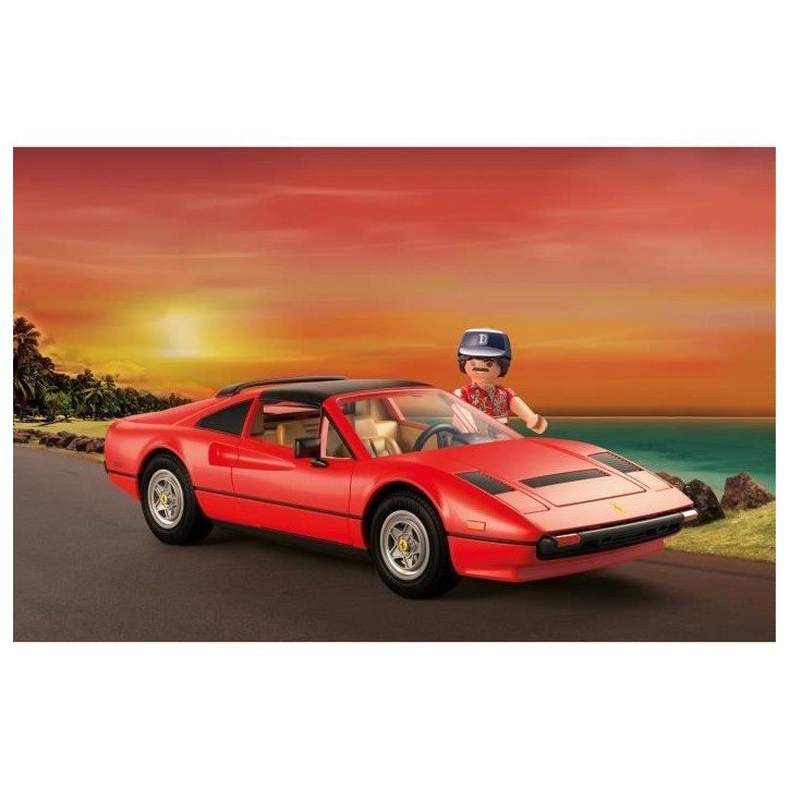 PLAYMOBIL 71343 Magnum Ferrari 308GT, Classic cars, Adulte, Voiture de collection, 48 pieces