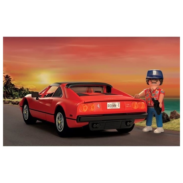 PLAYMOBIL 71343 Magnum Ferrari 308GT, Classic cars, Adulte, Voiture de collection, 48 pieces
