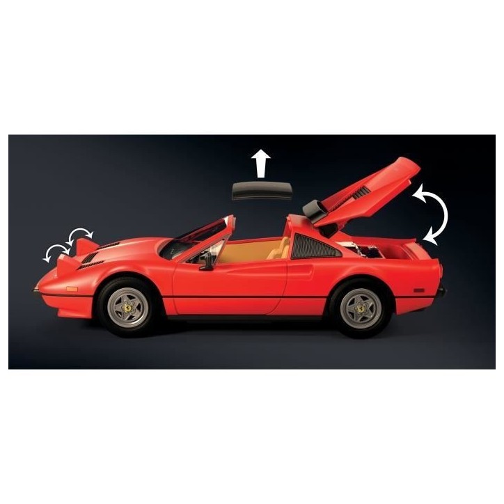 PLAYMOBIL 71343 Magnum Ferrari 308GT, Classic cars, Adulte, Voiture de collection, 48 pieces