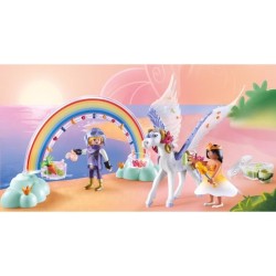 PLAYMOBIL 71361 Cheval ailé a décorer avec princesse, Princess Magic
