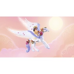 PLAYMOBIL 71361 Cheval ailé a décorer avec princesse, Princess Magic