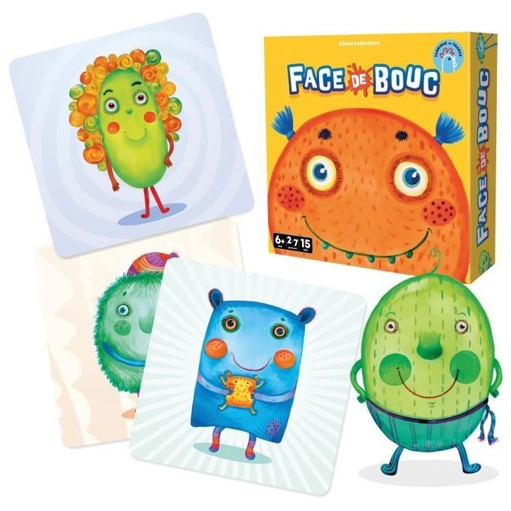 Face de bouc - Asmodee - Jeu de mémoire amusant qui encourage la créativité - Des 6 ans Face de bouc - Asmodee - Jeu de mémoire amusant qui encourage la créativité - Des 6 ans