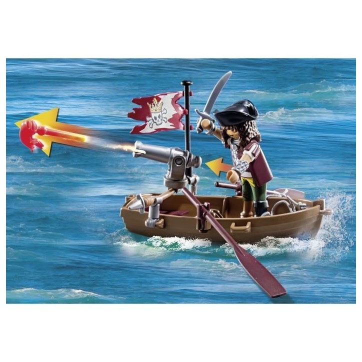 PLAYMOBIL 71419 Pirate avec pieuvre géante, Les Pirates, 44 pieces, Des 4 ans
