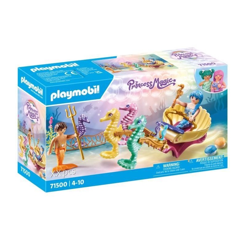 PLAYMOBIL 71500 Caleche avec sirenes et hippocampes