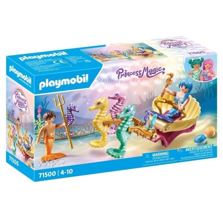 PLAYMOBIL 71500 Caleche avec sirenes et hippocampes