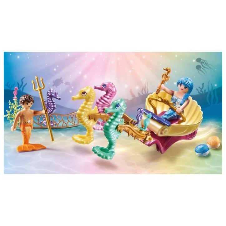 PLAYMOBIL 71500 Caleche avec sirenes et hippocampes