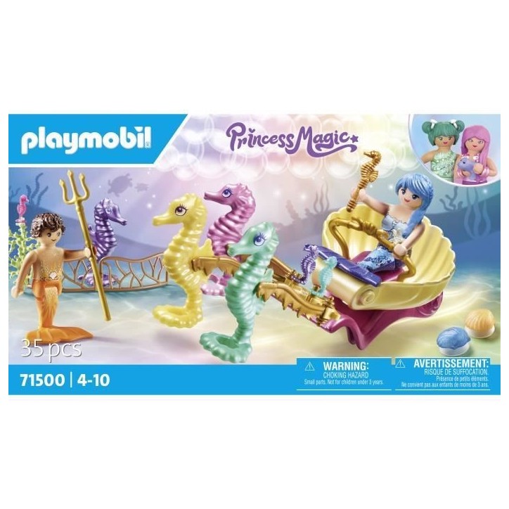 PLAYMOBIL 71500 Caleche avec sirenes et hippocampes