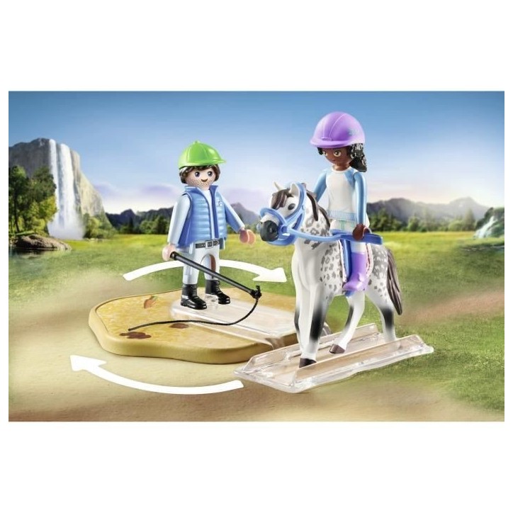 PLAYMOBIL 71637 Arene d'équitation, Horses of Waterfall, 67 pieces, Des 5 ans