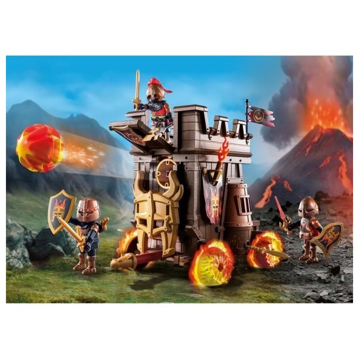 PLAYMOBIL 71643 Char de combat avec canon des Burnham Raiders, Novelmore, 68 pieces, Des 4 ans