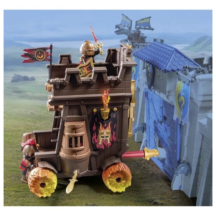 PLAYMOBIL 71643 Char de combat avec canon des Burnham Raiders, Novelmore, 68 pieces, Des 4 ans