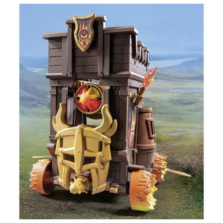 PLAYMOBIL 71643 Char de combat avec canon des Burnham Raiders, Novelmore, 68 pieces, Des 4 ans