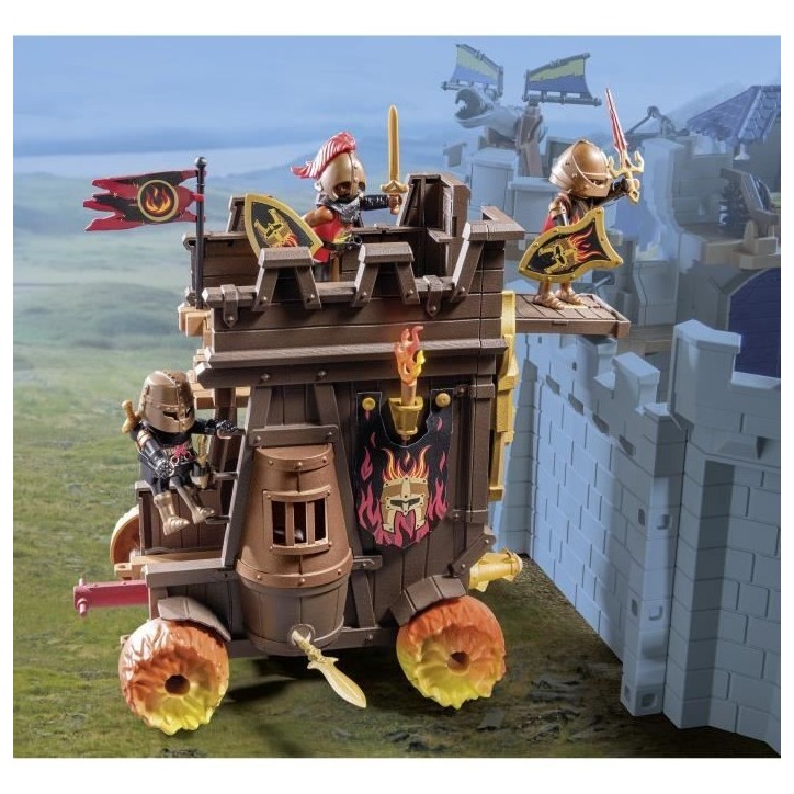 PLAYMOBIL 71643 Char de combat avec canon des Burnham Raiders, Novelmore, 68 pieces, Des 4 ans