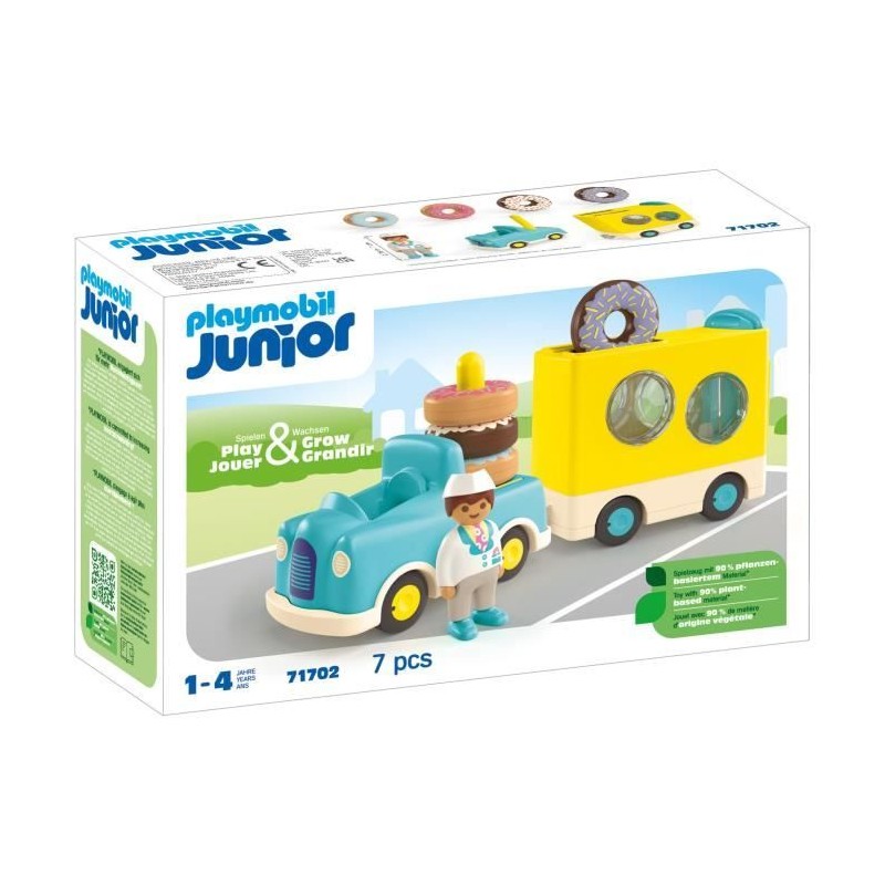 PLAYMOBIL Junior 71702 Camion de donuts Junior, Des 12 mois