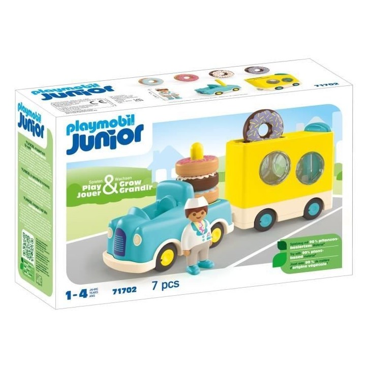 PLAYMOBIL Junior 71702 Camion de donuts Junior, Des 12 mois
