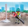 PLAYMOBIL 71751 Ouvriers avec rouleau compresseur et signalisation, Ac PLAYMOBIL 71751 Ouvriers avec rouleau compresseur et signalisation, Ac