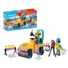 PLAYMOBIL 71751 Ouvriers avec rouleau compresseur et signalisation, Ac PLAYMOBIL 71751 Ouvriers avec rouleau compresseur et signalisation, Ac