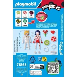PLAYMOBIL 71865 Mariage Ladybug & Chat Noir, Miraculous, 17 pieces, De