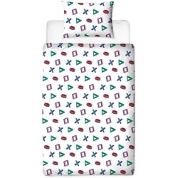 Parure de lit réversible - PLAYSTATION - Microfibre - 1 housse de cou