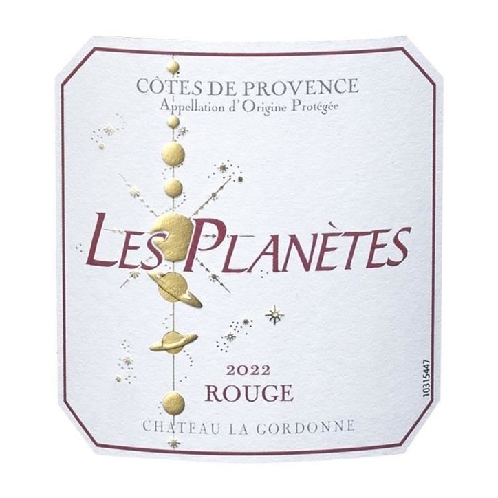Château La Gordonne Les Planetes 2022 Côtes de Provence - Vin rouge de Provence