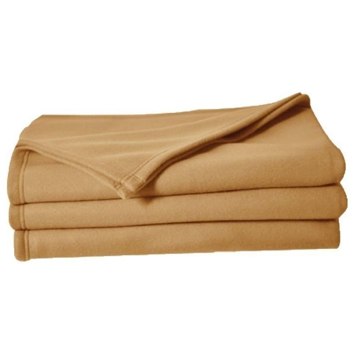 TOISON D'OR - Couverture polaire - Poleco - 220x240cm - Sable TOISON D'OR - Couverture polaire - Poleco - 220x240cm - Sable