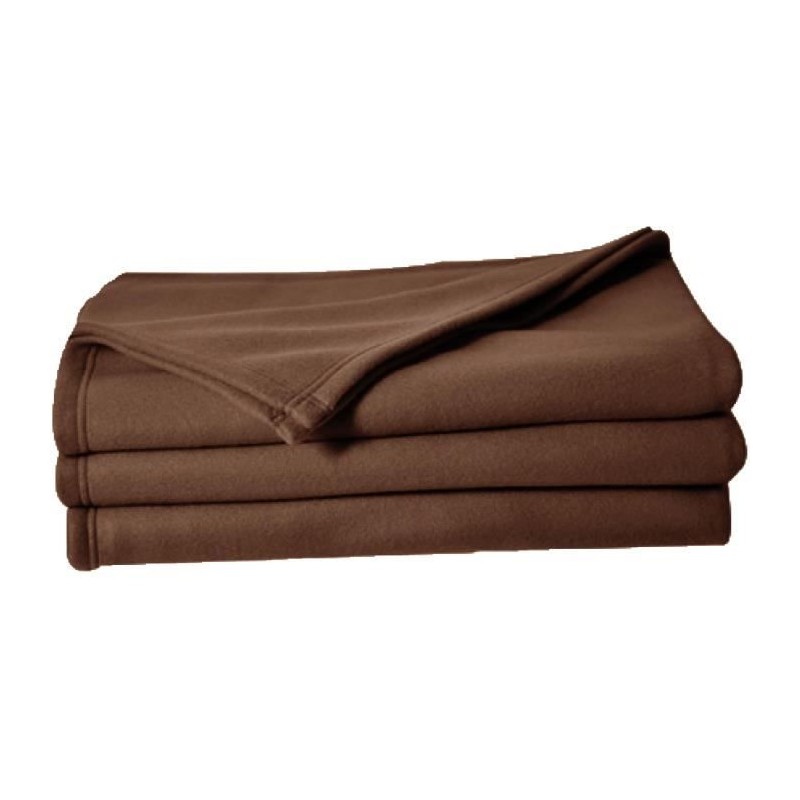 TOISON D'OR - Couverture polaire - Poleco - 220x240cm - Chocolat TOISON D'OR - Couverture polaire - Poleco - 220x240cm - Chocolat