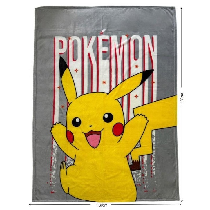 Plaid - POKEMON - Pikachu - 130 x 180 cm