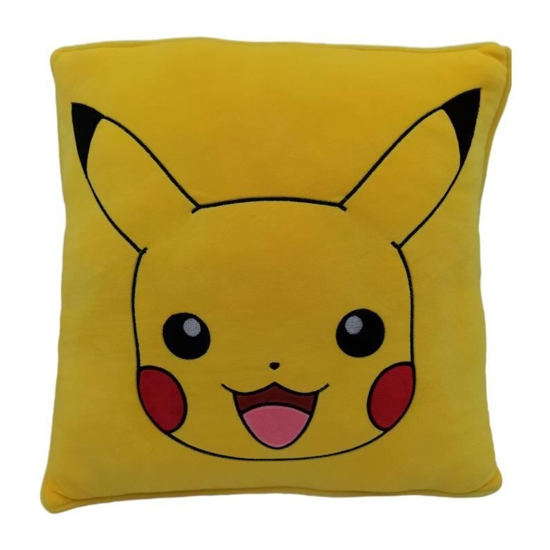 Coussin premium - Carré - POKEMON - Pikachu - Microfibre - 40 cm Coussin premium - Carré - POKEMON - Pikachu - Microfibre - 40 cm