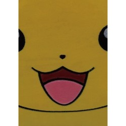 Coussin premium - Carré - POKEMON - Pikachu - Microfibre - 40 cm