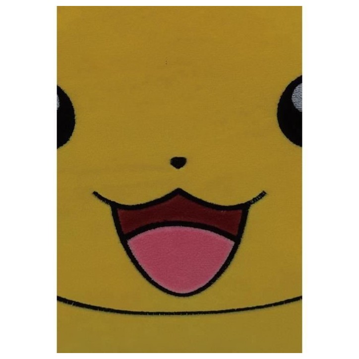 Coussin premium - Carré - POKEMON - Pikachu - Microfibre - 40 cm