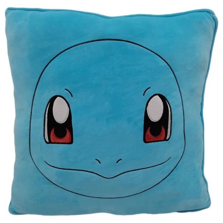 Coussin premium - Carré - POKEMON - Carapuce - Microfibre - 40 cm