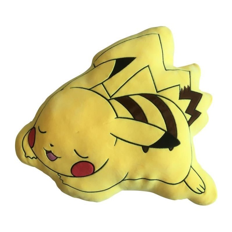 Coussin premium 3D - POKEMON - Pikachu couché - Microfibre - 50 cm Coussin premium 3D - POKEMON - Pikachu couché - Microfibre - 50 cm